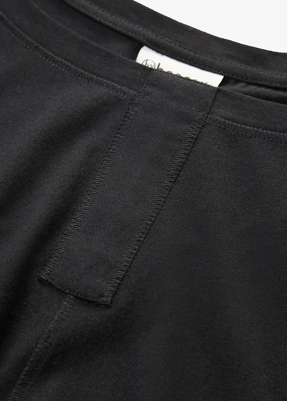 Maglia a maniche lunghe in misto cotone e viscosa, bonprix