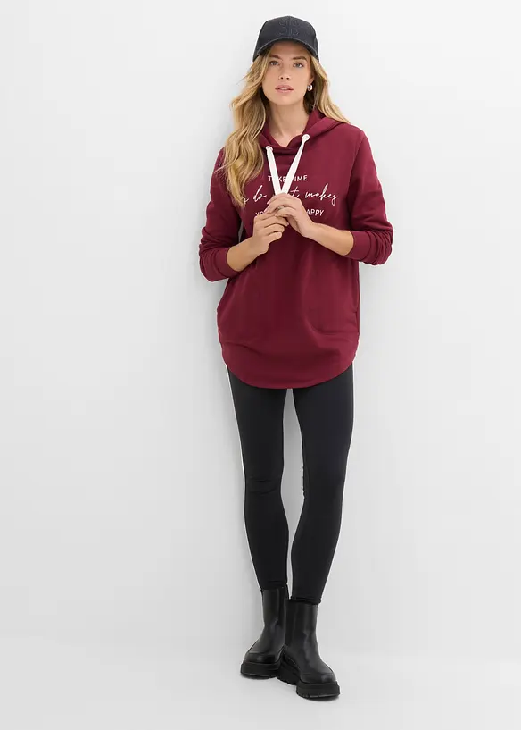 Tuta sportiva con felpa lunga e leggings (set 2 pezzi), bonprix