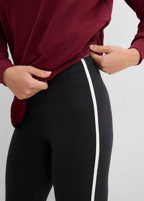 Tuta sportiva con felpa lunga e leggings (set 2 pezzi), bonprix