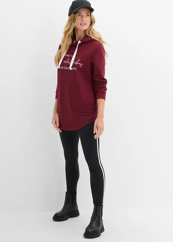 Tuta sportiva con felpa lunga e leggings (set 2 pezzi), bonprix