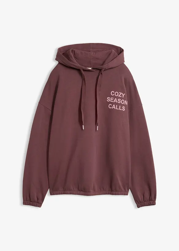 Felpa oversize in puro cotone, bonprix