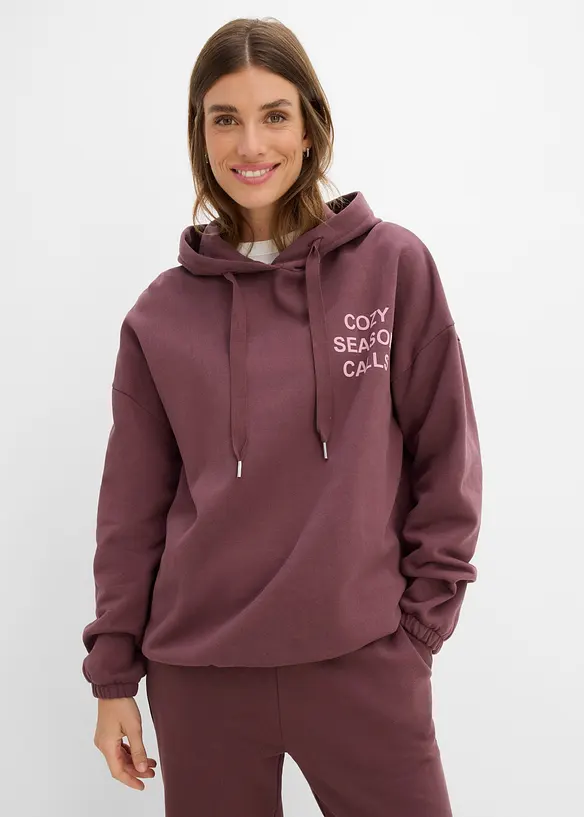 Felpa oversize in puro cotone, bonprix