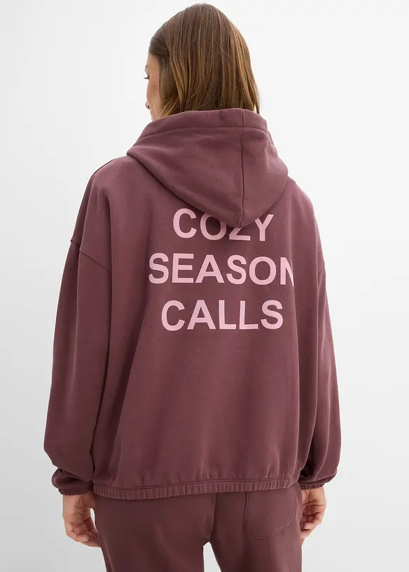 Felpa oversize in puro cotone, bonprix