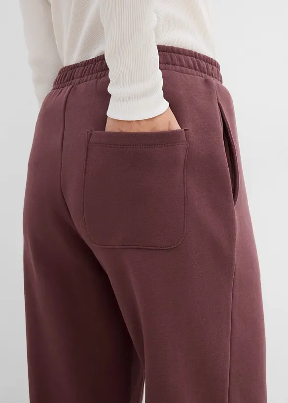 Pantaloni in felpa di puro cotone, bonprix