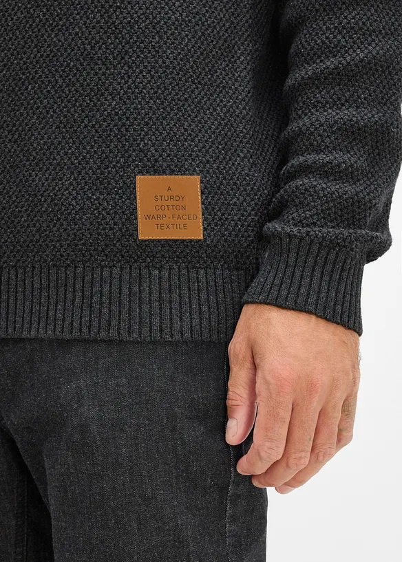 Maglione in  filato grosso di puro cotone, bonprix