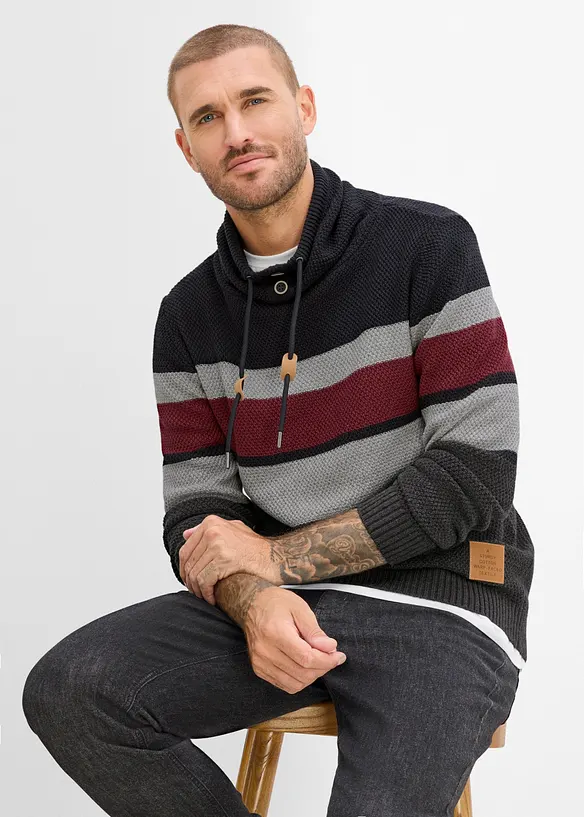 Maglione in  filato grosso di puro cotone, bonprix