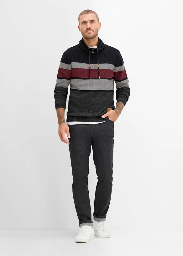 Maglione in  filato grosso di puro cotone, bonprix
