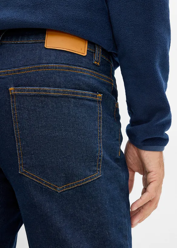 Jeans termici classic fit con fodera calda in pile, straight, bonprix