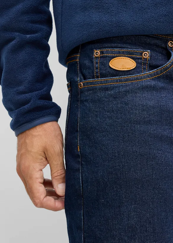 Jeans termici classic fit con fodera calda in pile, straight, bonprix