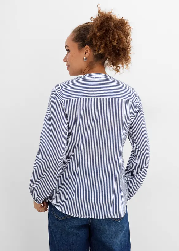 Tunica in puro cotone con guarnizione in pizzo, bonprix