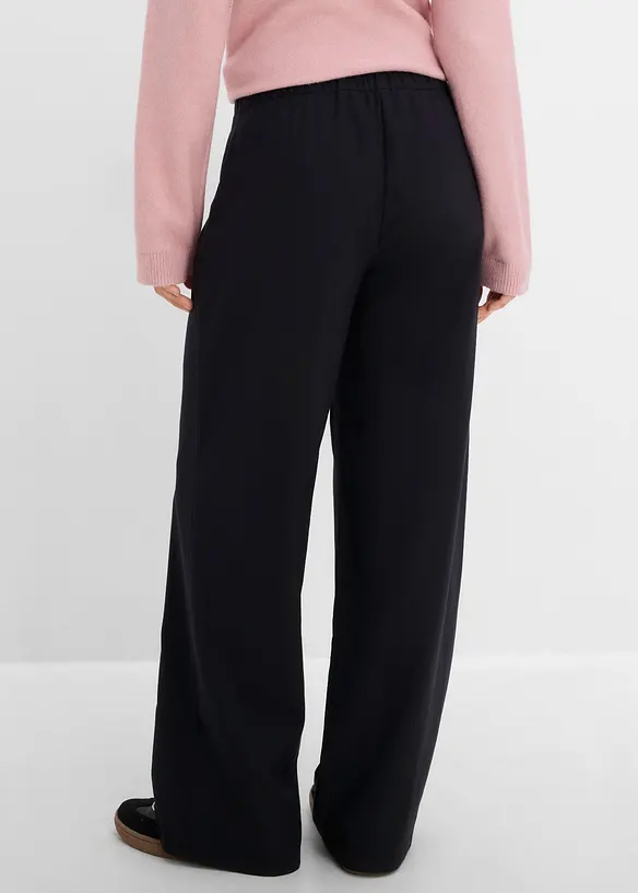 Pantaloni in misto viscosa effetto lana, bonprix
