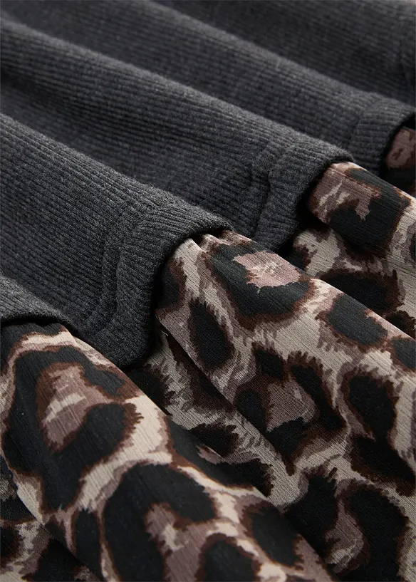 Abito in maglina di materiale misto con puro cotone, bonprix