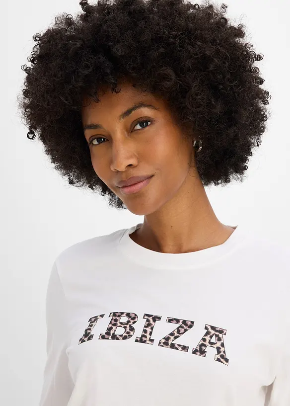 Maglia a maniche lunghe in puro cotone (pacco da 2), bonprix