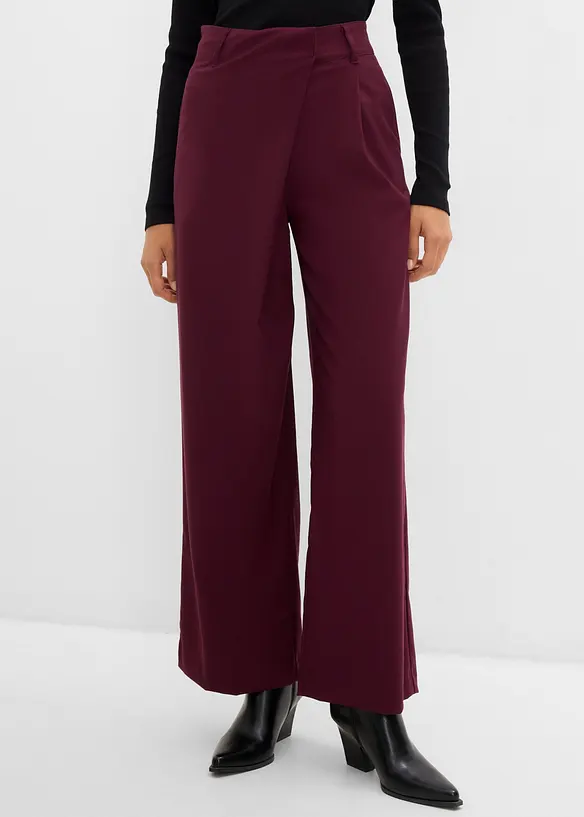 Pantaloni larghi a vita alta, bonprix
