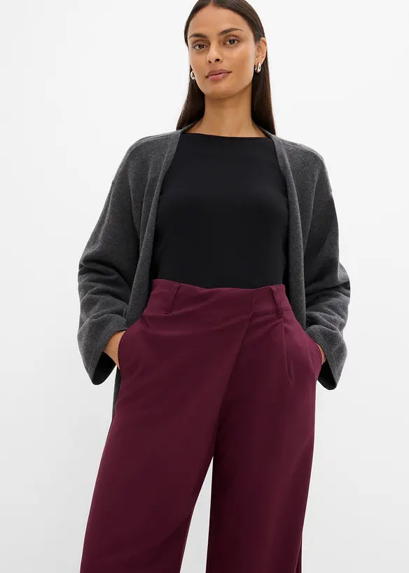 Pantaloni larghi a vita alta, bonprix