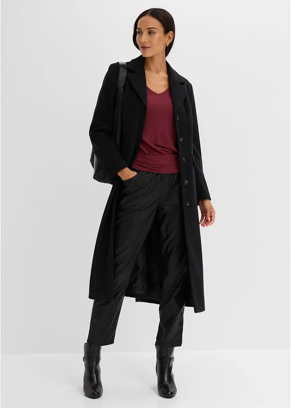 Maglia a maniche lunghe con pizzo, bonprix