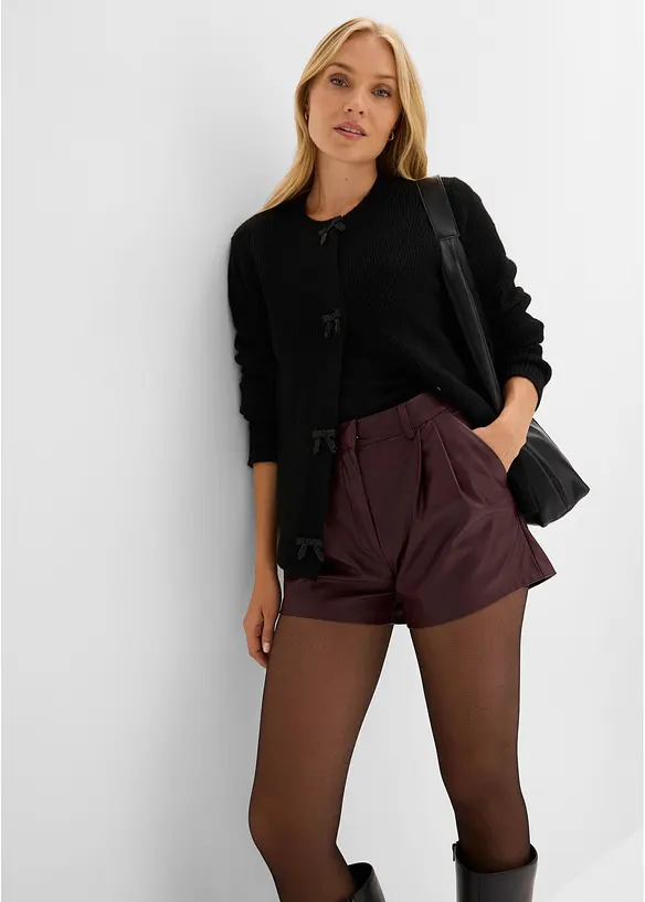 Shorts in similpelle, bonprix