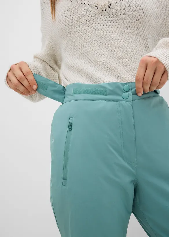 Pantaloni termici funzionali da neve impermeabili con bretelle staccabili, bonprix