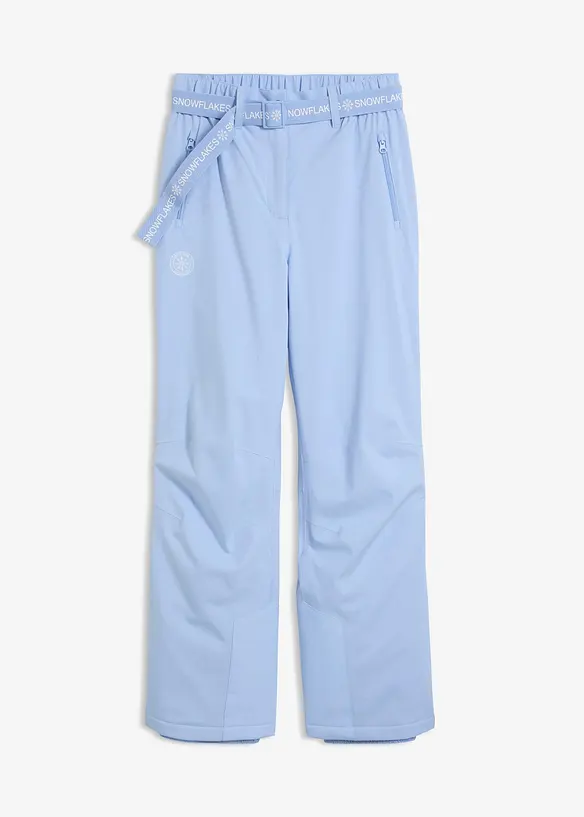 Pantaloni termici da sci con fodera in pile, impermeabili, bonprix