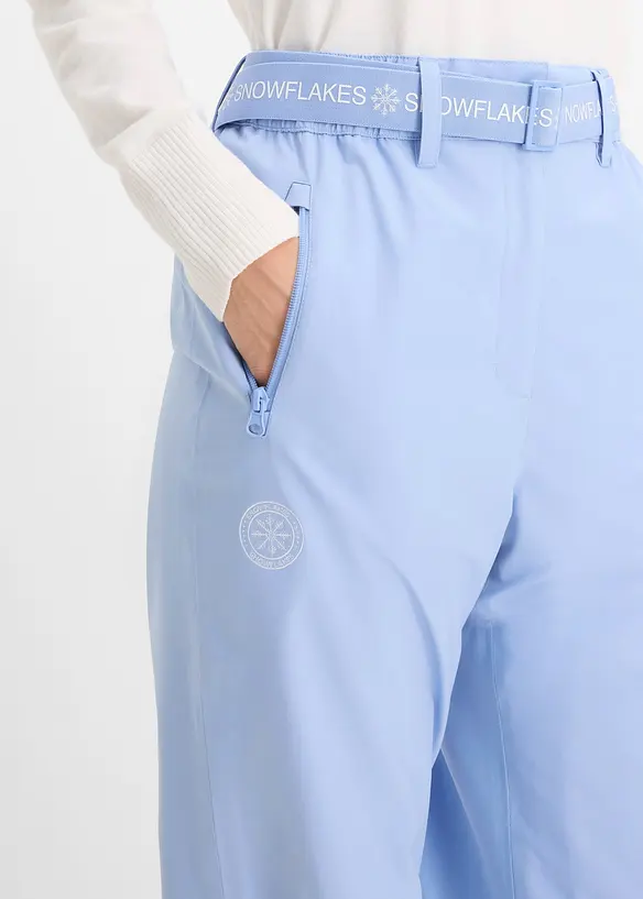 Pantaloni termici da sci con fodera in pile, impermeabili, bonprix