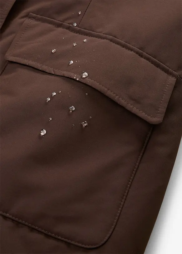 Giubbotto tecnico idrorepellente foderato in ecopelliccia, bonprix