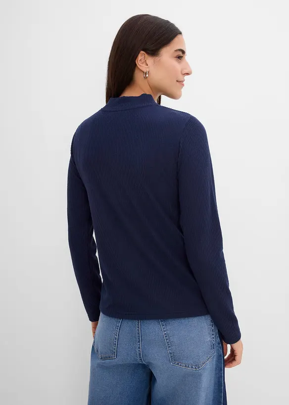 Maglietta termica con collo dritto, bonprix
