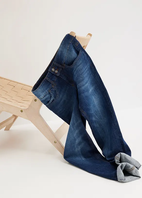Mom jeans a vita media, bonprix