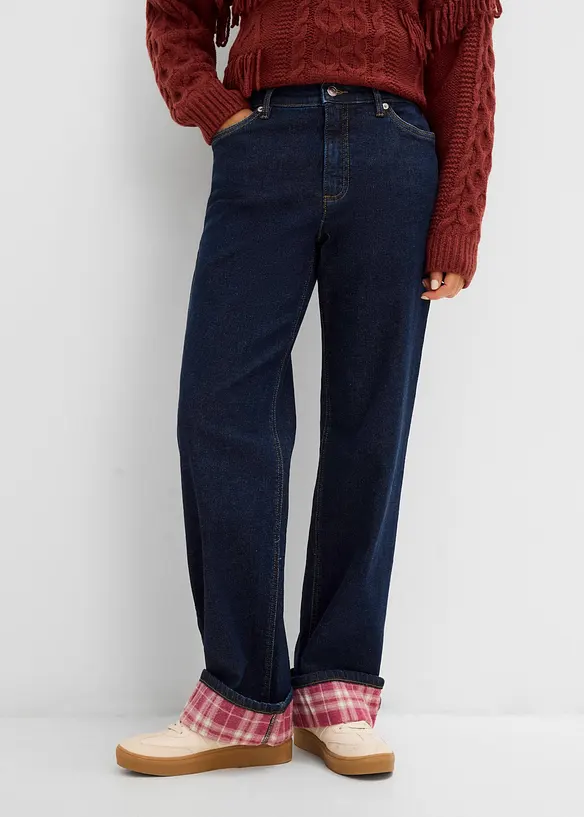 Jeans straight, vita alta, bonprix