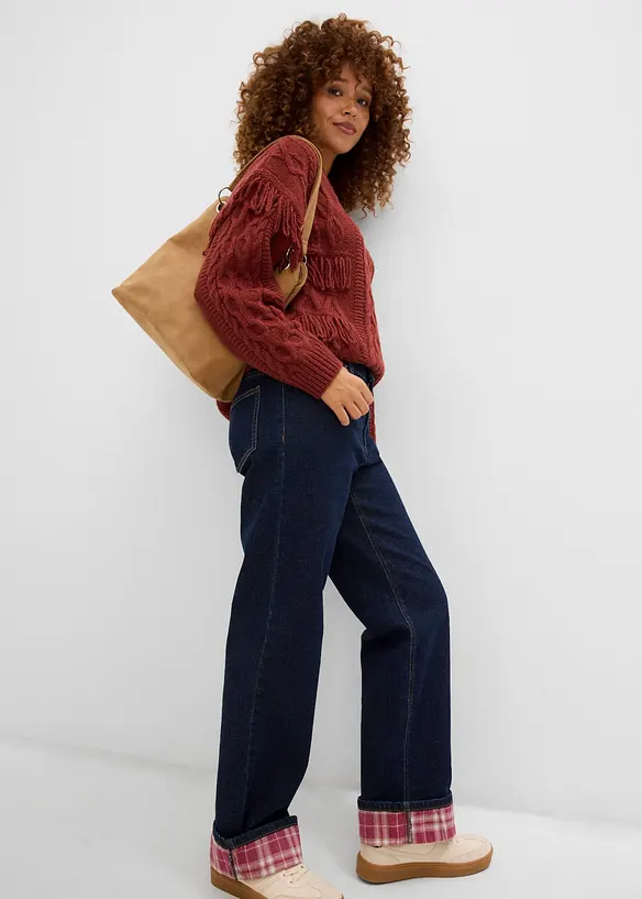Jeans straight, vita alta, bonprix