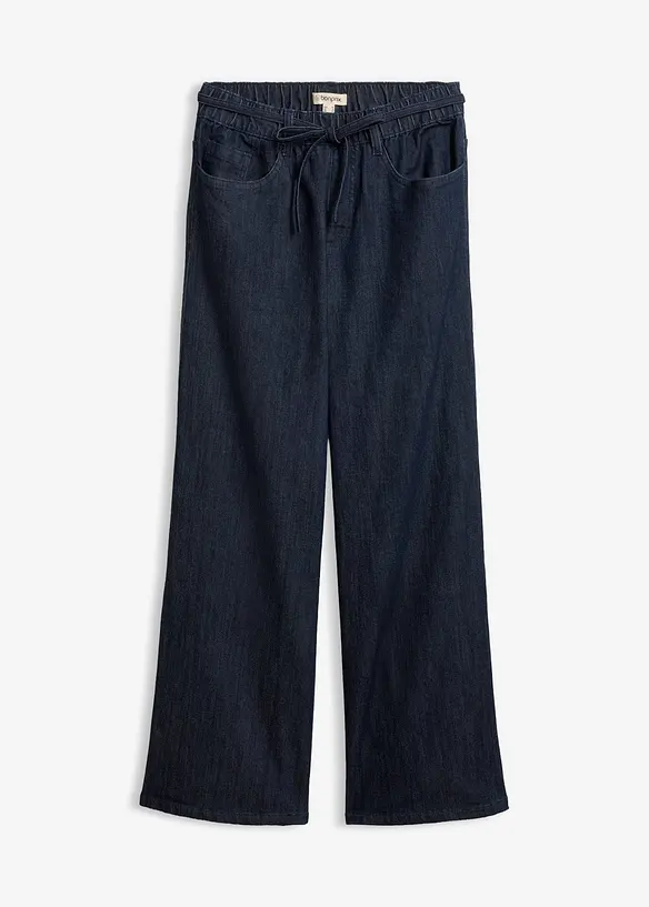 Jeans straight, vita media, bonprix