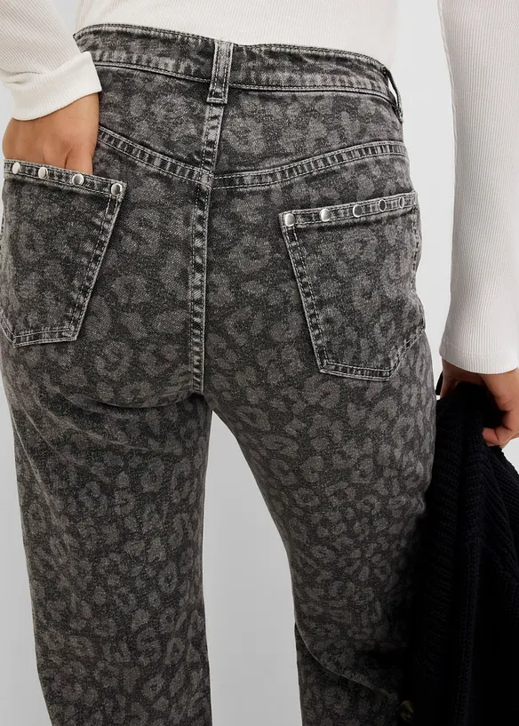 Jeans straight, vita alta, bonprix