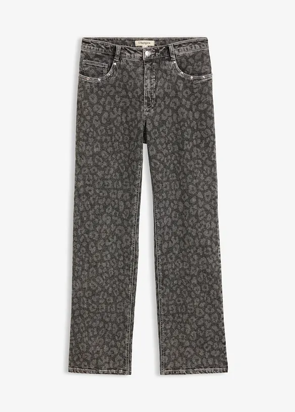 Jeans straight, vita alta, bonprix