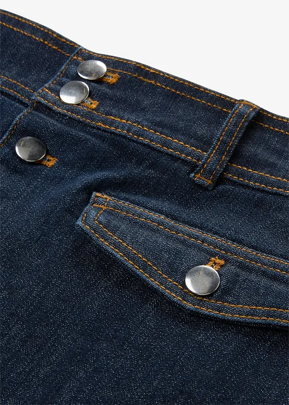 Gonna di jeans con bottoni, bonprix