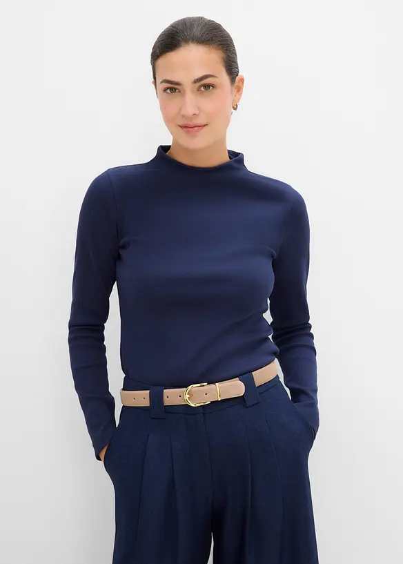 Maglia a costine a maniche lunghe, bonprix