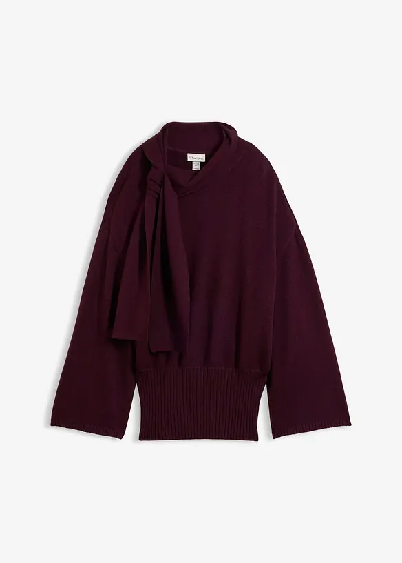 Maglione oversize in misto viscosa morbido, bonprix