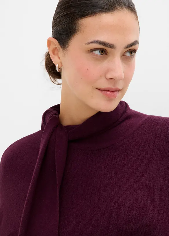 Maglione oversize in misto viscosa morbido, bonprix