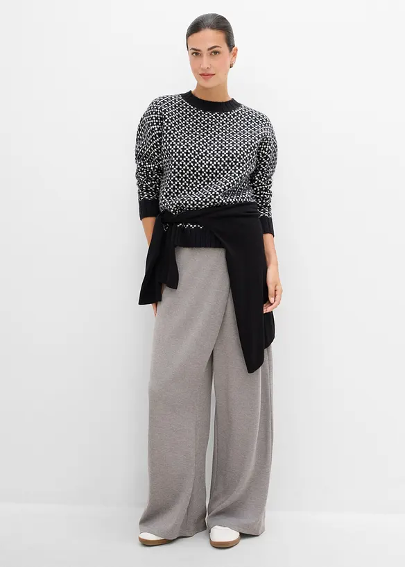 Maglione in filato grosso con motivo jacquard, bonprix