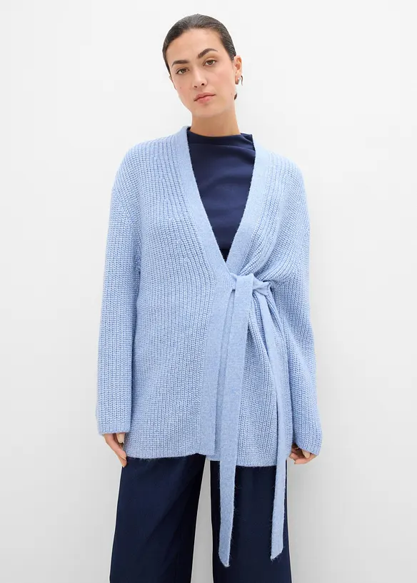 Cardigan oversize incrociato, bonprix