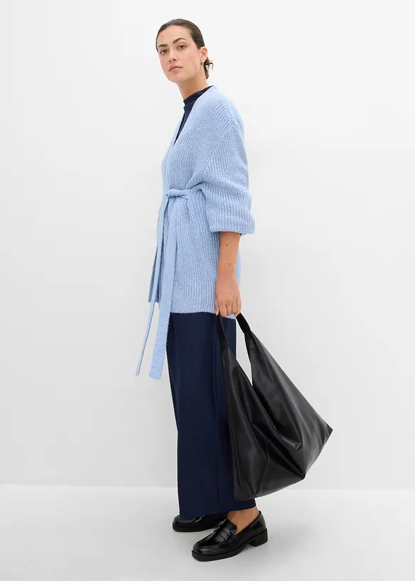 Cardigan oversize incrociato, bonprix