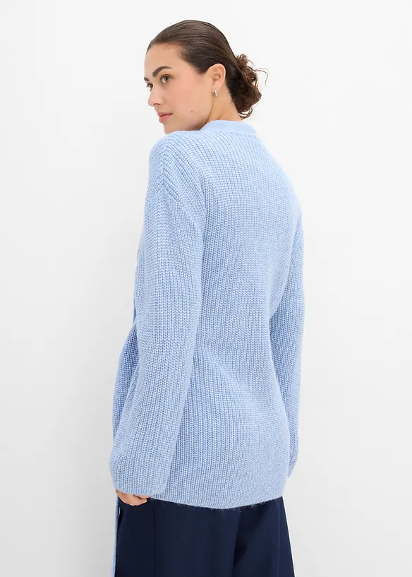 Cardigan oversize incrociato, bonprix