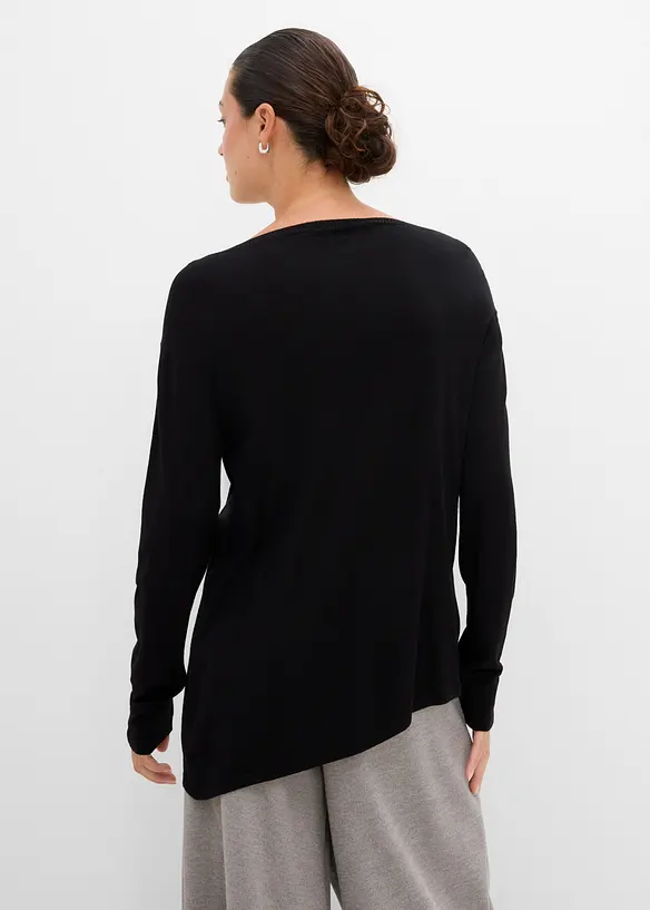 Maglione in filato fine di misto viscosa, bonprix