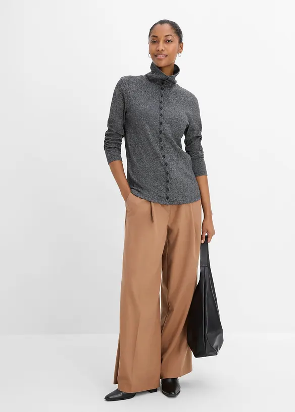 Cardigan a maniche lunghe con bottoni, bonprix