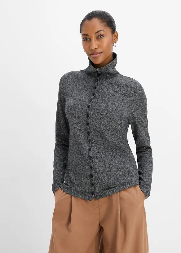 Cardigan a maniche lunghe con bottoni, bonprix