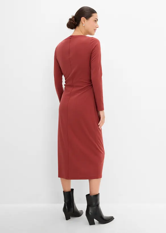 Abito midi in misto viscosa morbido, bonprix