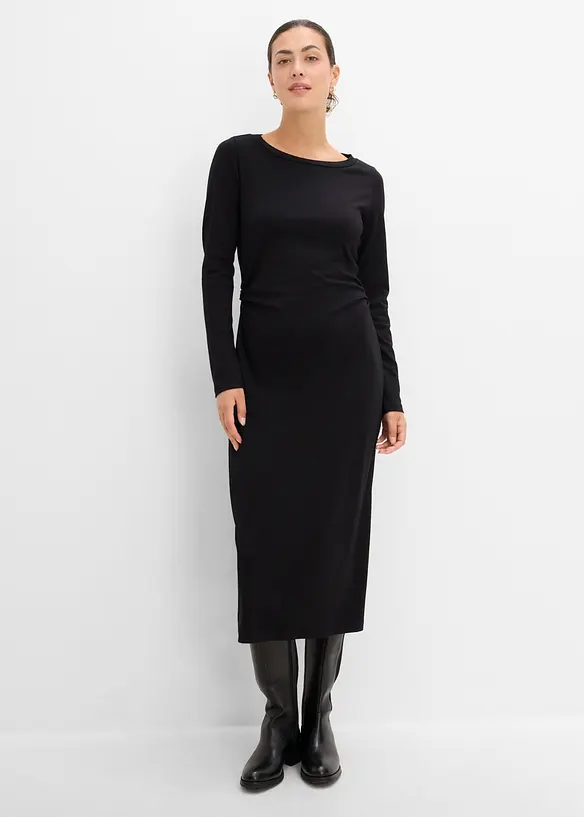 Abito midi in misto viscosa morbido, bonprix