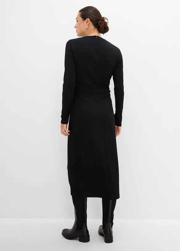 Abito midi in misto viscosa morbido, bonprix