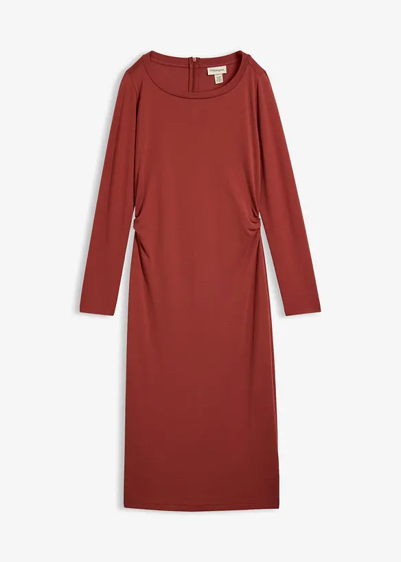 Abito midi in misto viscosa morbido, bonprix