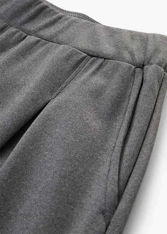Pantaloni barrel morbidi effetto neoprene, bonprix