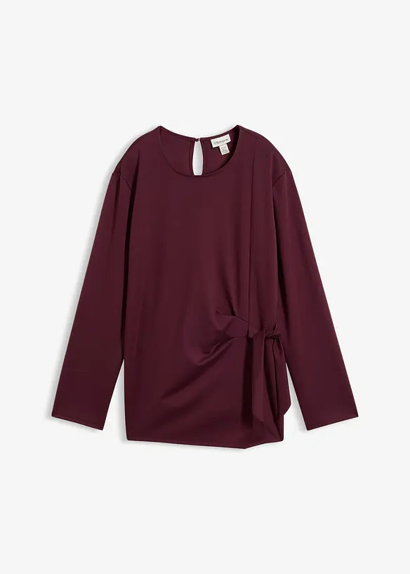 Maglia a maniche lunghe in misto viscosa fine, bonprix