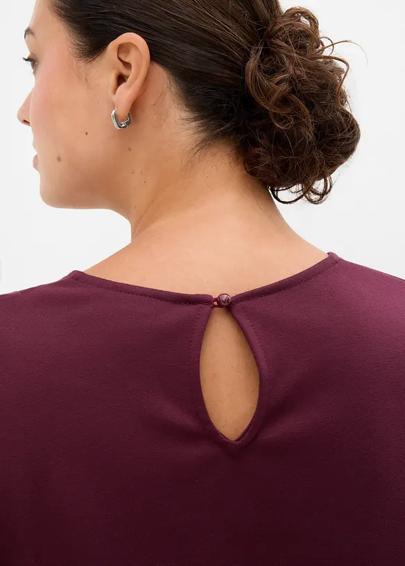 Maglia a maniche lunghe in misto viscosa fine, bonprix